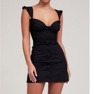 Mistress Rocks black cap sleeve mini dress size medium NWT